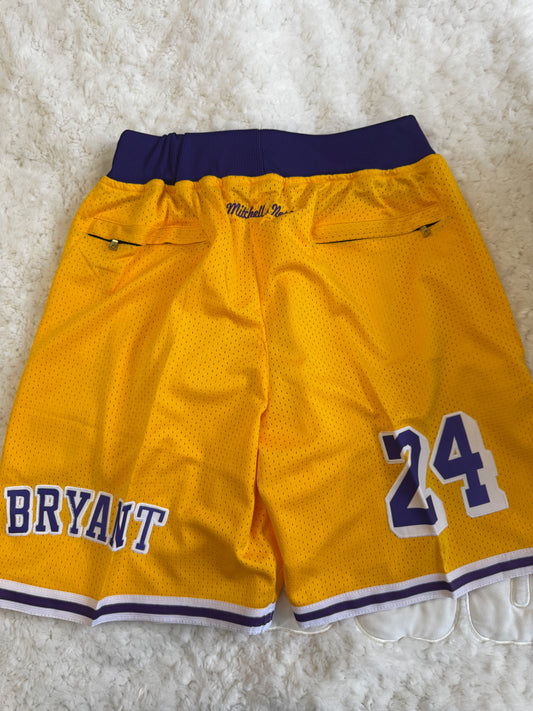Authentic Just Don & Mitchell & Ness Lakers Basketball Shorts
