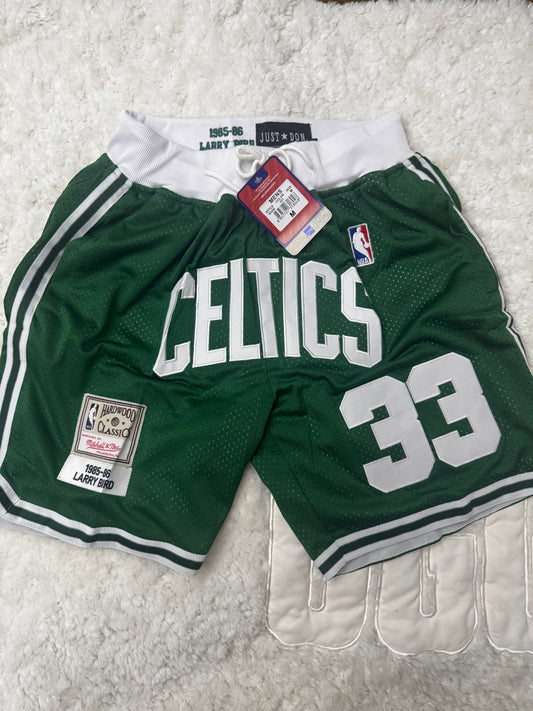 Authentic Just Don & Mitchell & Ness Boston Celtics Basketball Shorts